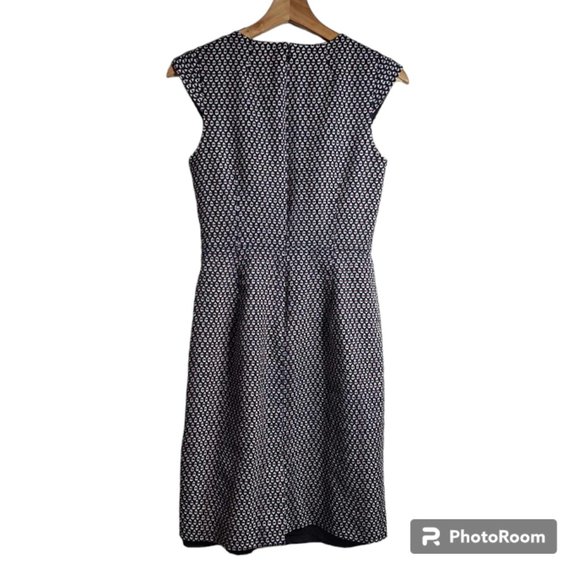 J. Crew Cap Sleeve Matelasse Sheath Dress Size 0 - Picture 6 of 10